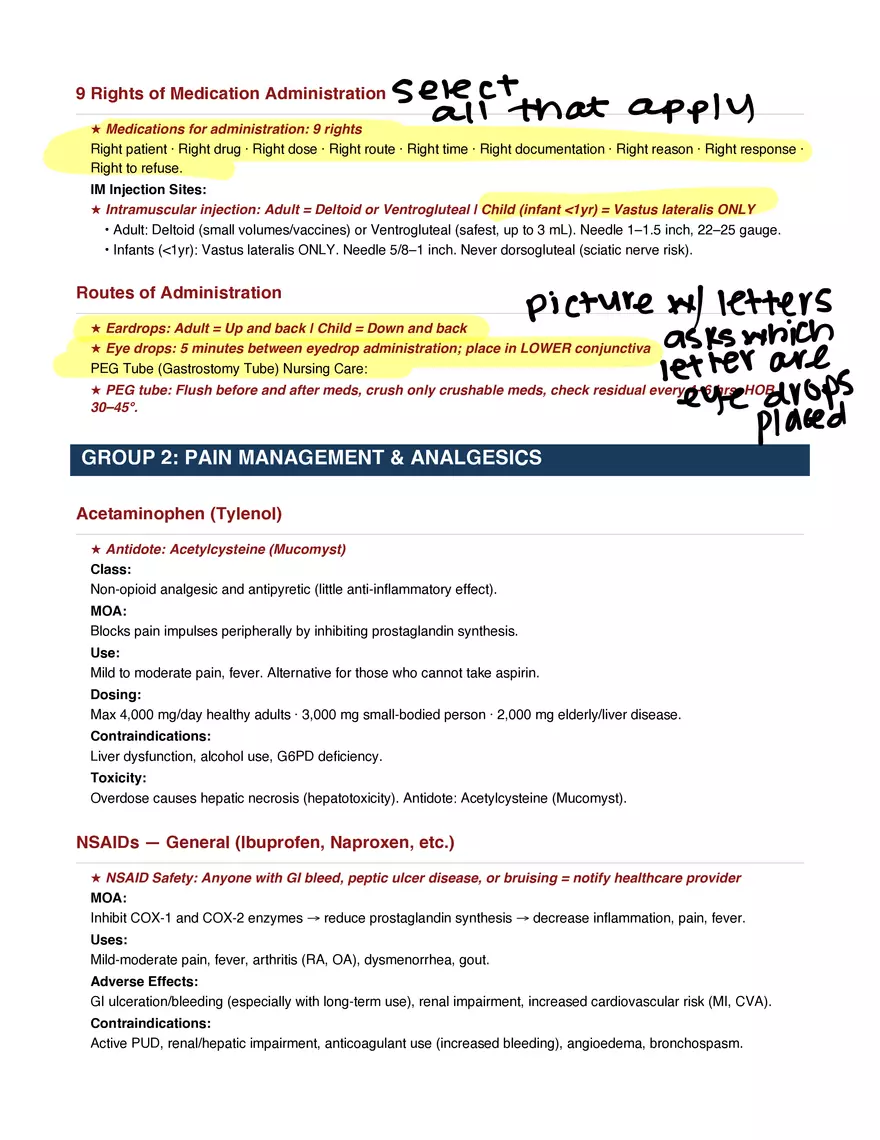 Final Exam Study Guide - Pharmacology - Page 2