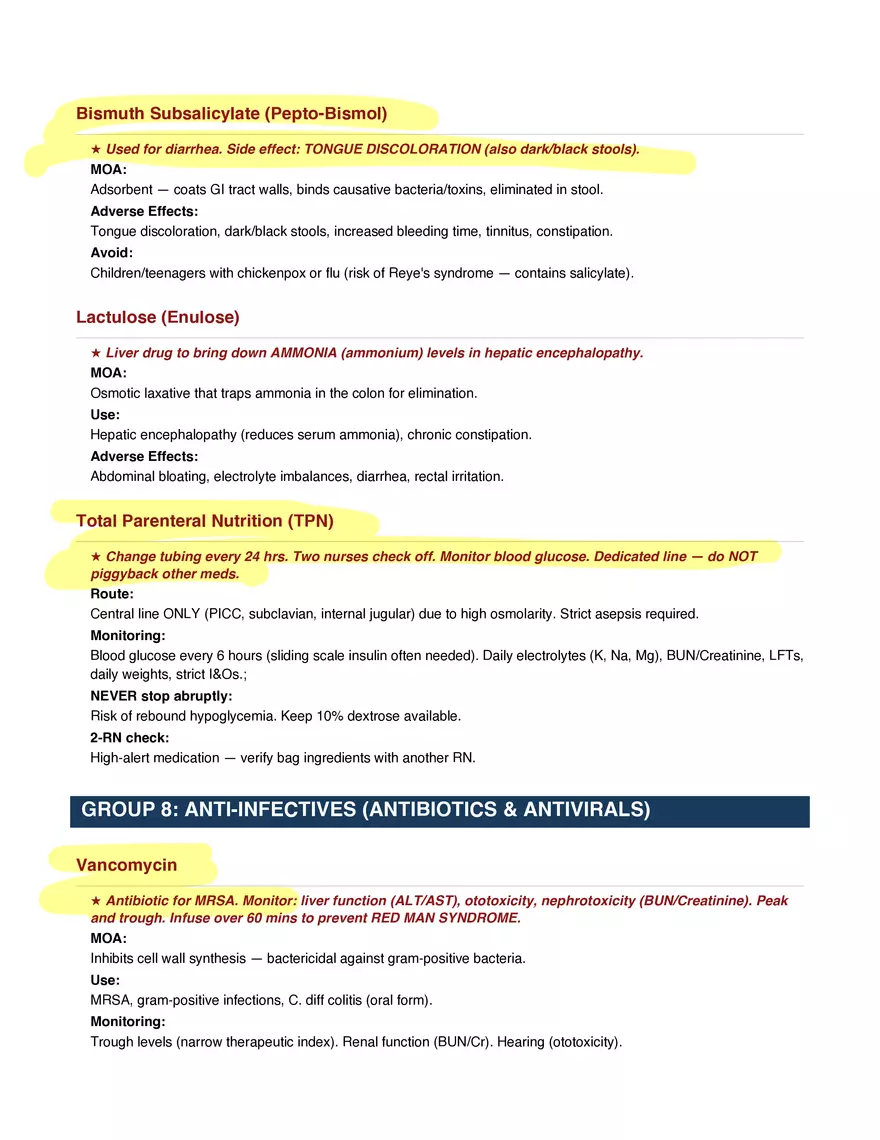 Final Exam Study Guide - Pharmacology - Page 5