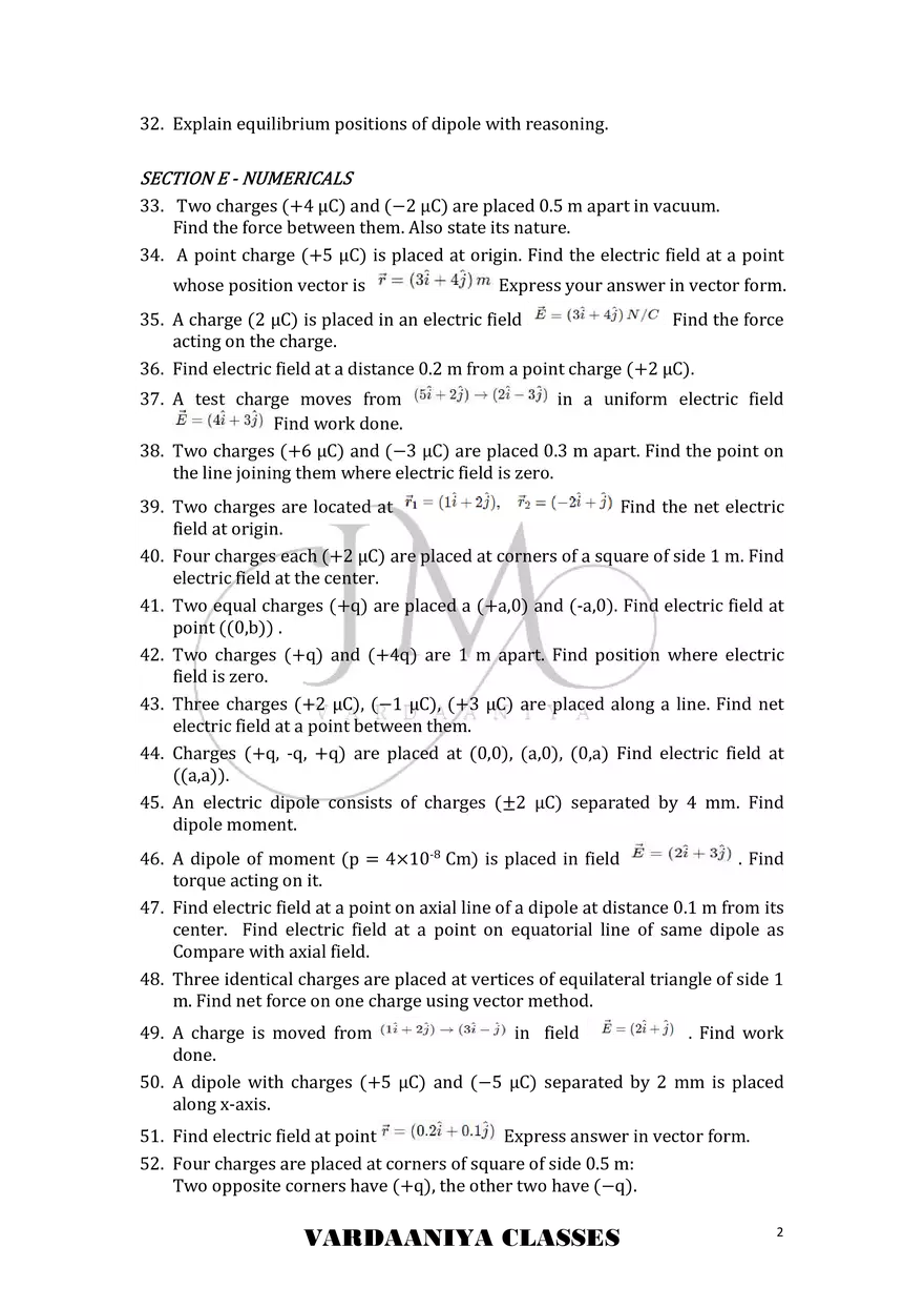 Electric Charges and Fields - Page 2
