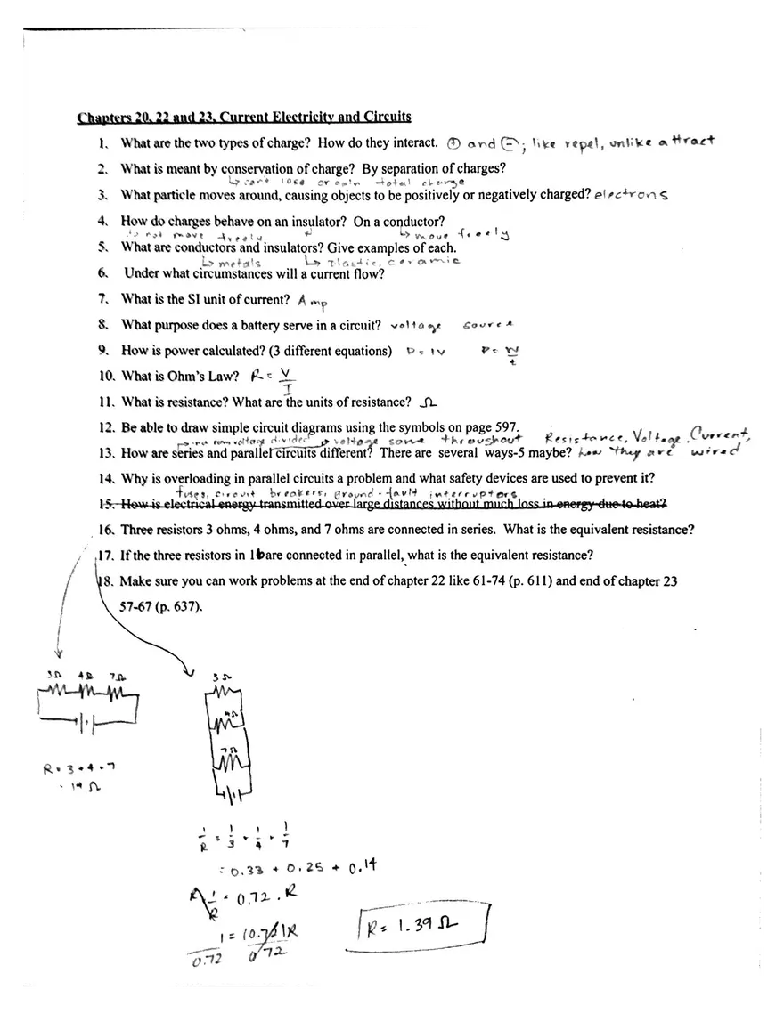 Semester 2 Honors Physics Final Study Guide - Page 5