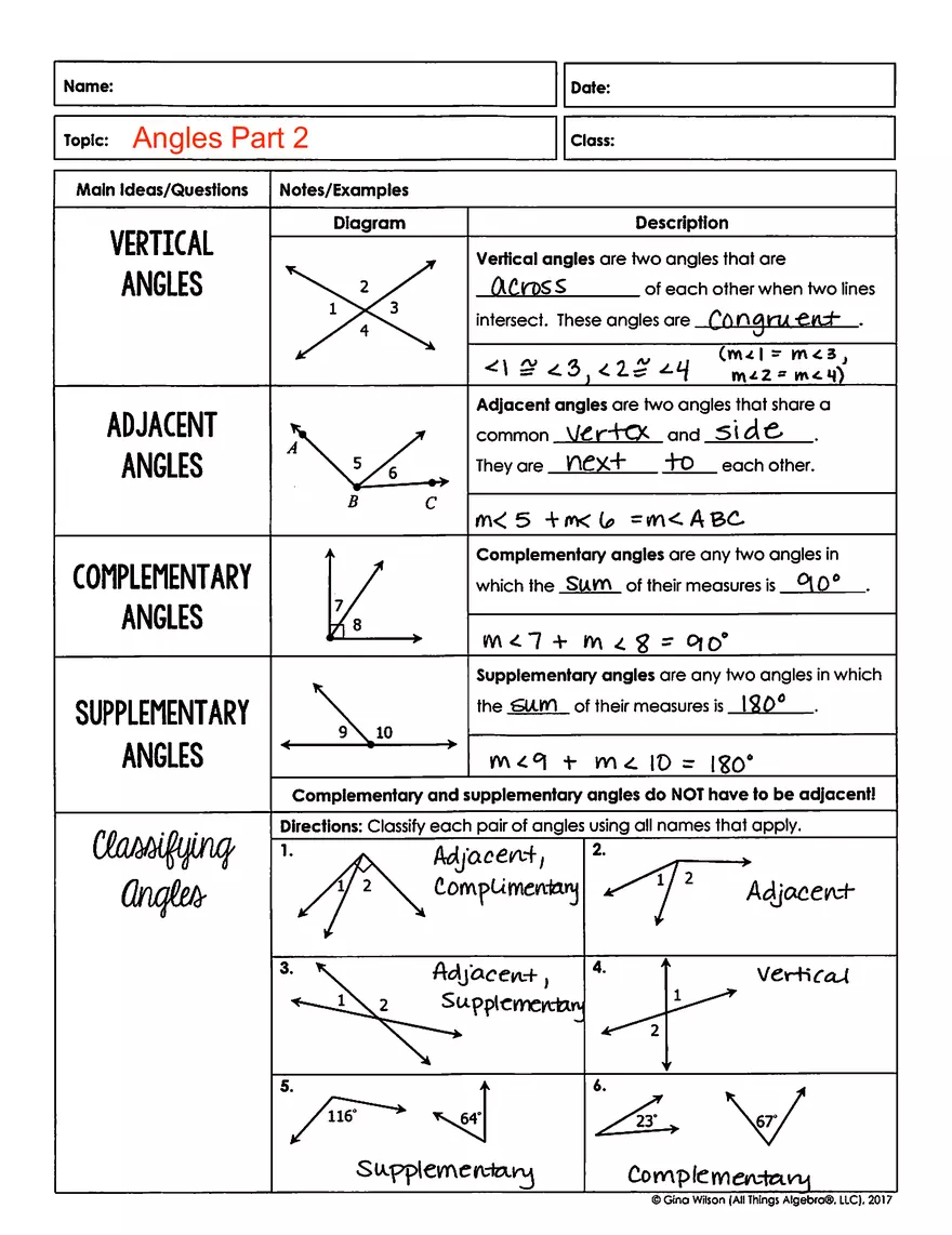 Angles Notes KEY - Page 3