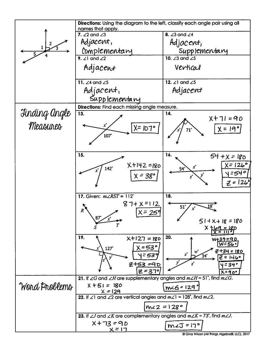 Angles Notes KEY - Page 4