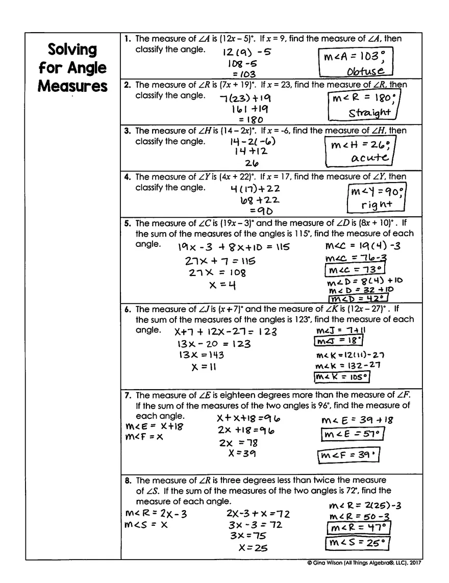 Angles Notes KEY - Page 6