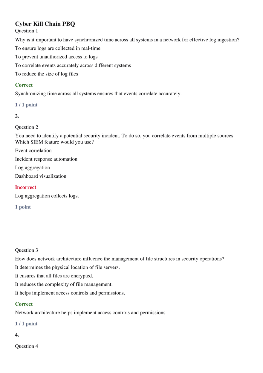 Cyber Kill Chain PBQ - Page 1