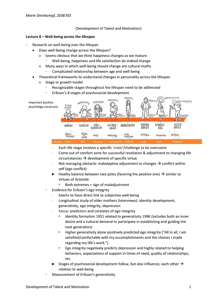 Development of Talent and Motivation - Page 1