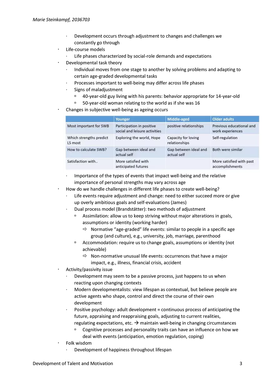 Development of Talent and Motivation - Page 3