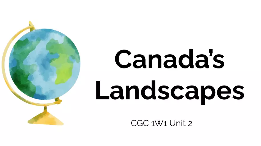 Canada's Landscapes - Page 1