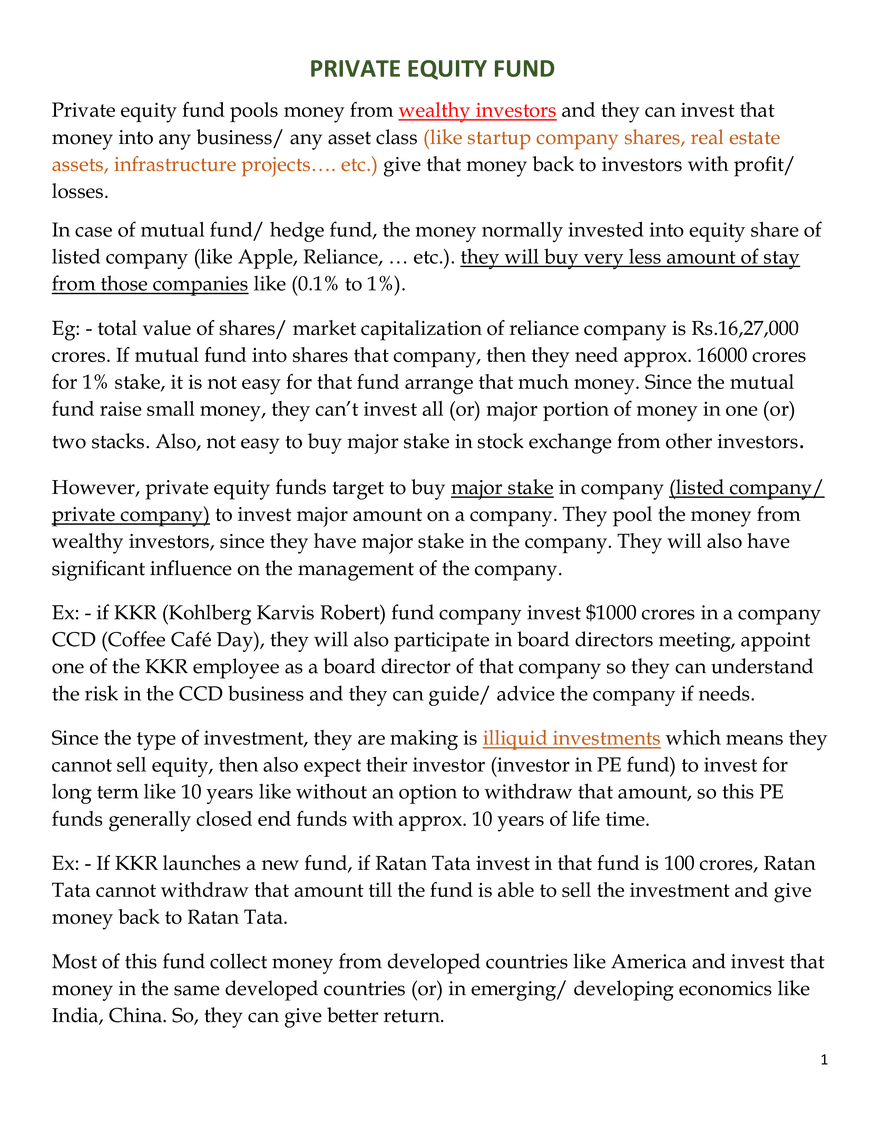 Fund Accounting Notes - Page 1