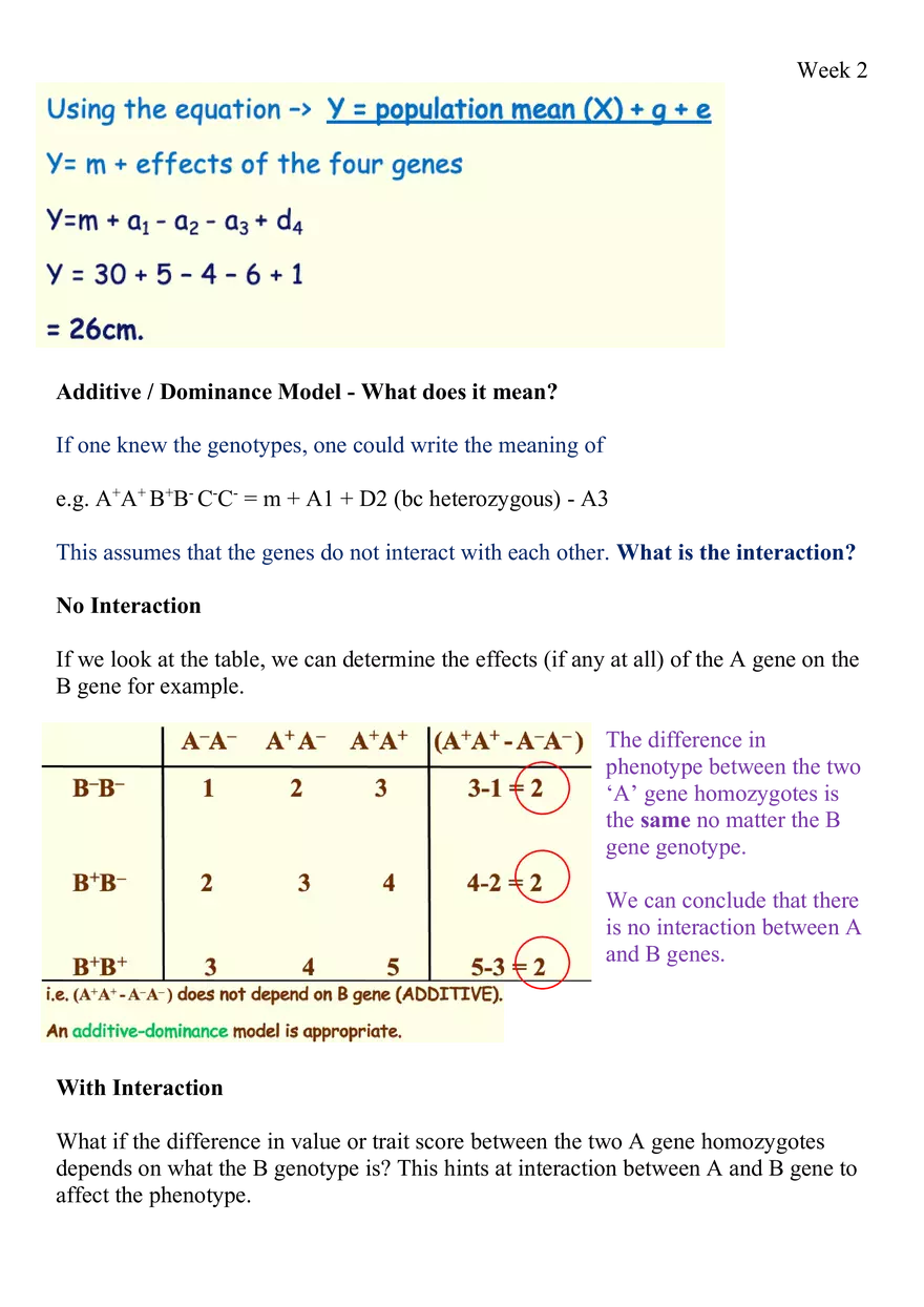Week 2 Quantitative Genetics - Page 10