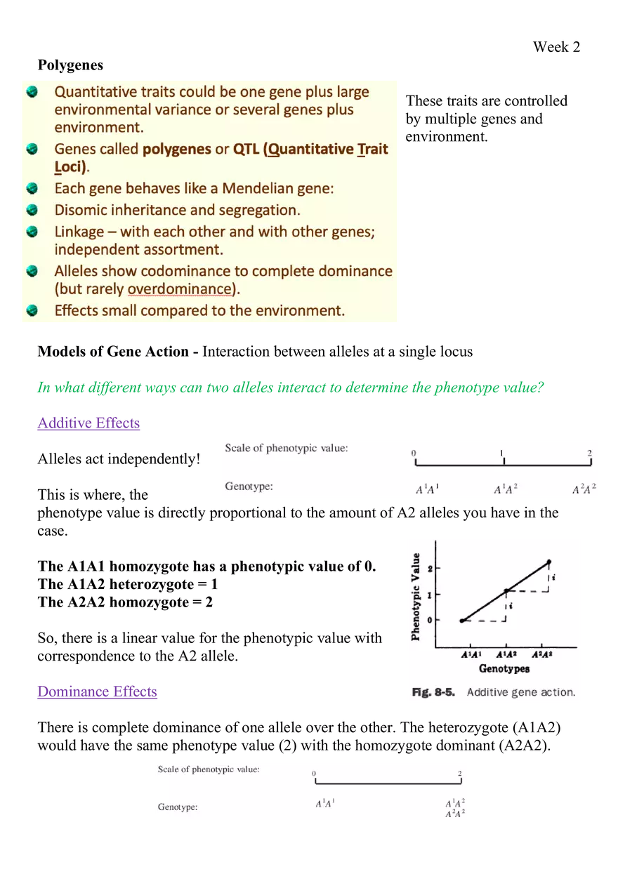 Week 2 Quantitative Genetics - Page 2