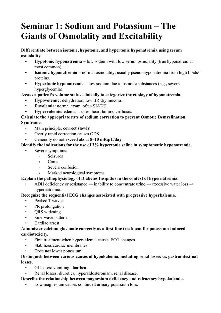 Seminar 1: Sodium and Potassium - Page 1