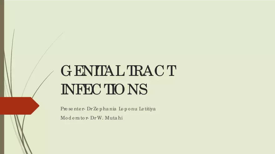 Genital Infection in Gynecology - Page 1
