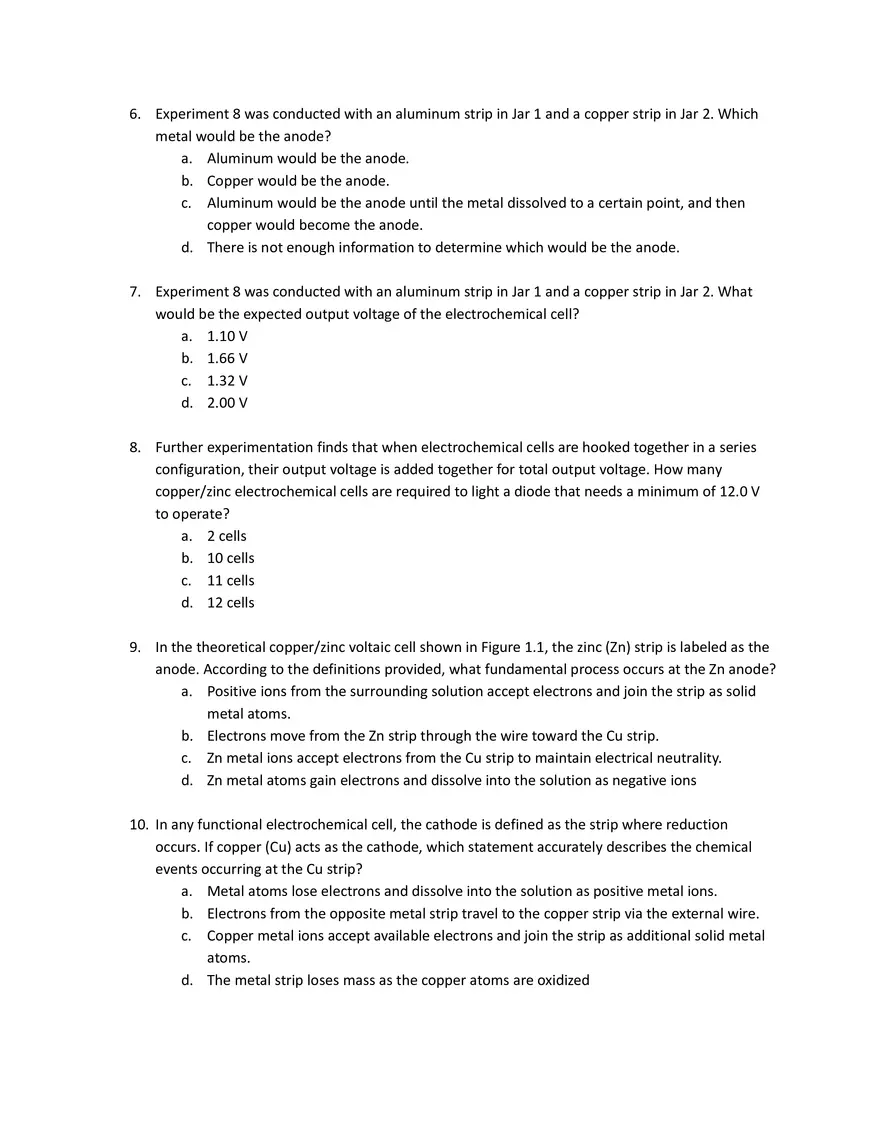 Voltaic Cells and Standard Potentials - Page 4