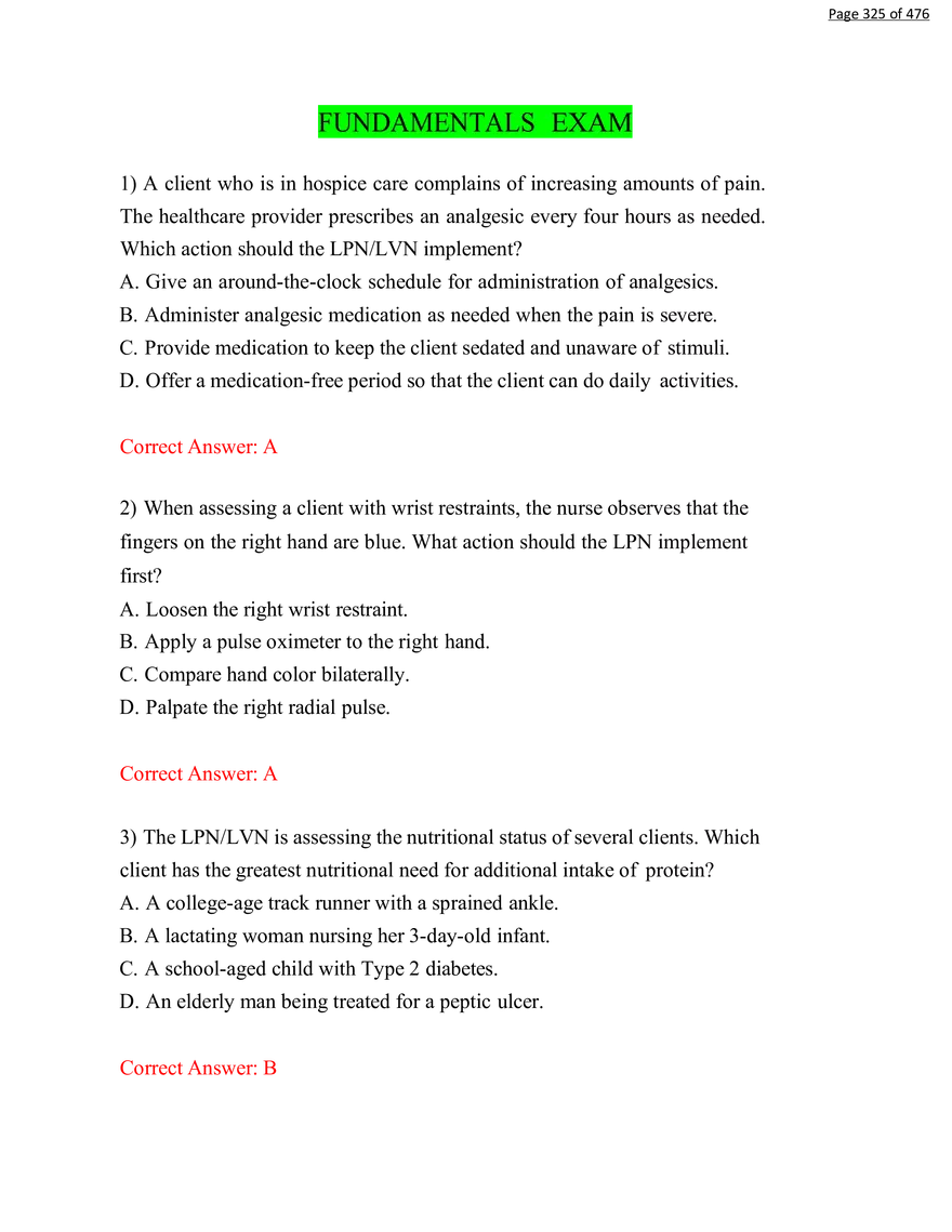 ATI RN Fundamentals Proctored Exam - Page 6
