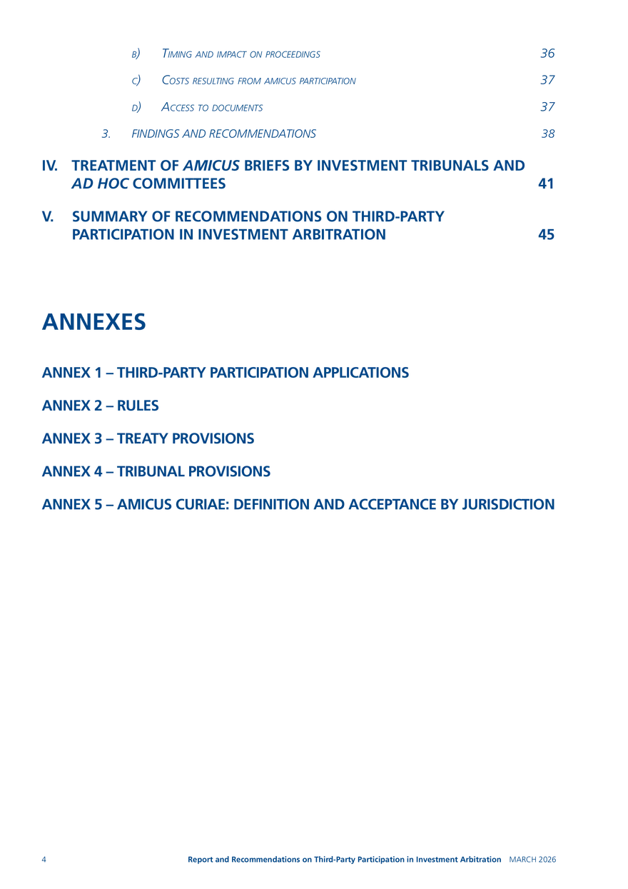 Report and Recommendations on Third-party Participation in Investment Arbitration - Page 24