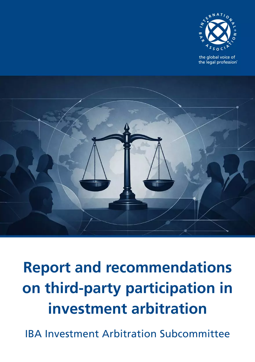 Report and Recommendations on Third-party Participation in Investment Arbitration - Page 1