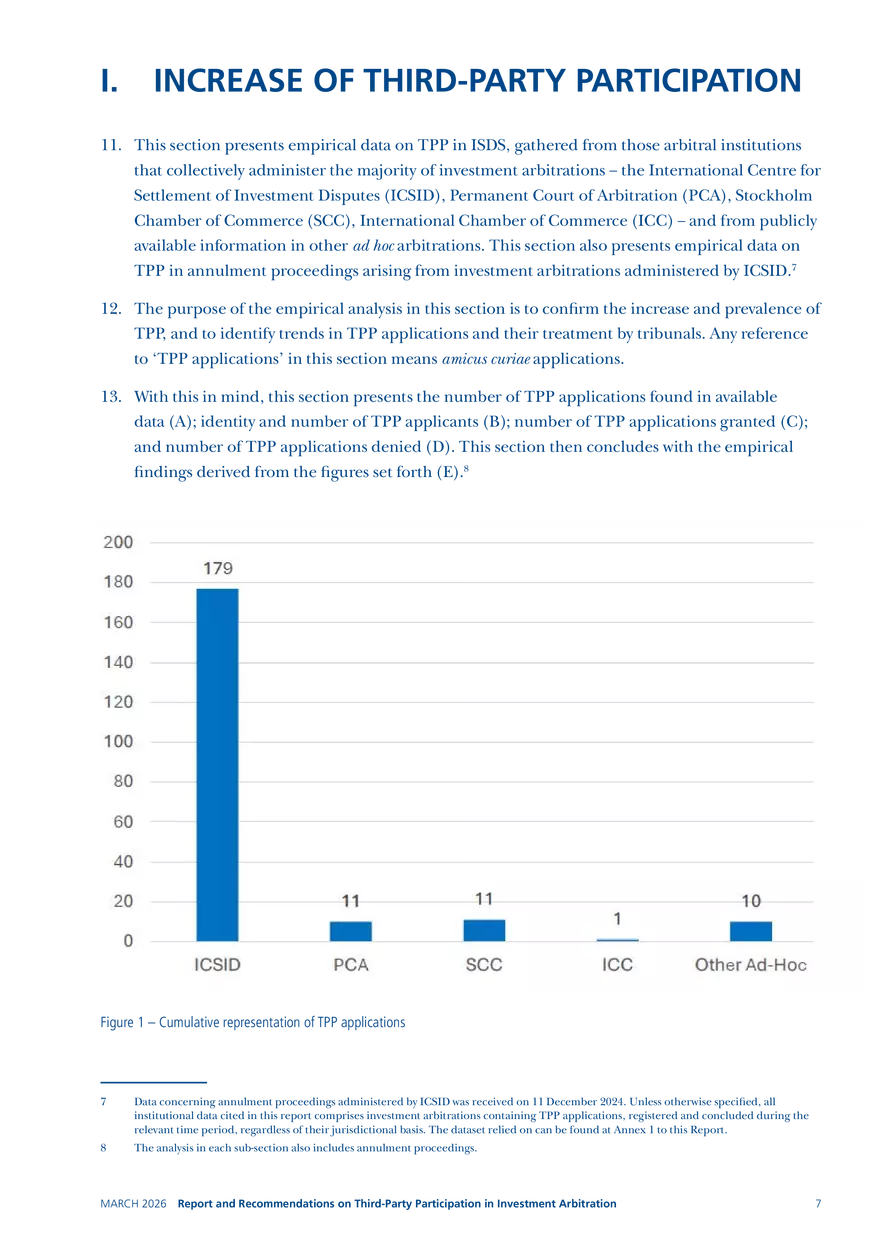 Report and Recommendations on Third-party Participation in Investment Arbitration - Page 44