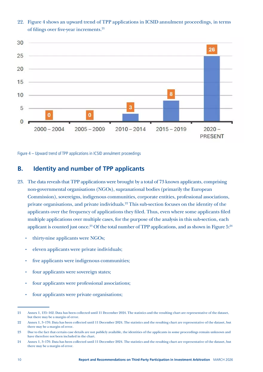 Report and Recommendations on Third-party Participation in Investment Arbitration - Page 47