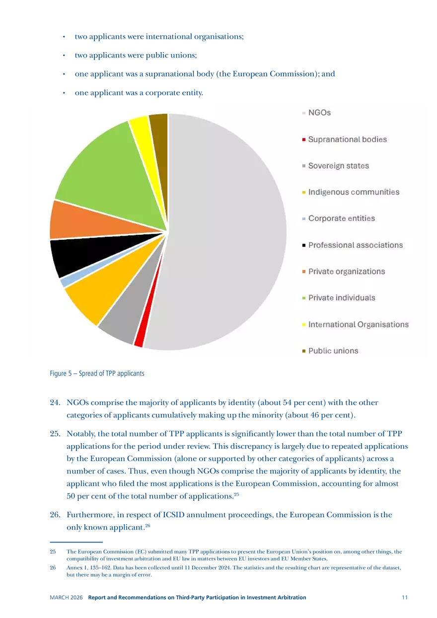 Report and Recommendations on Third-party Participation in Investment Arbitration - Page 3