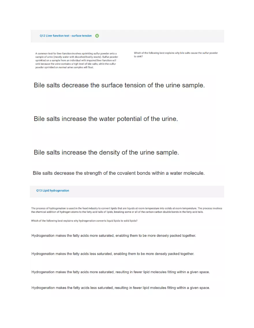 AP BIO Unit 1 Exam - Page 7