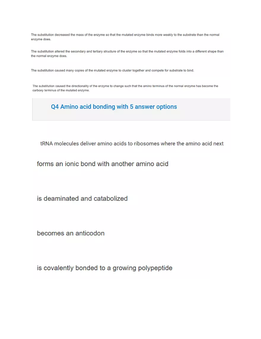 AP BIO Unit 1 Exam - Page 2