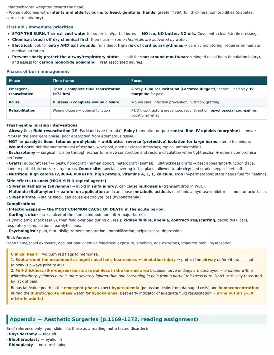 Skin Disorders Study Guide - Sensory 2 - Page 7
