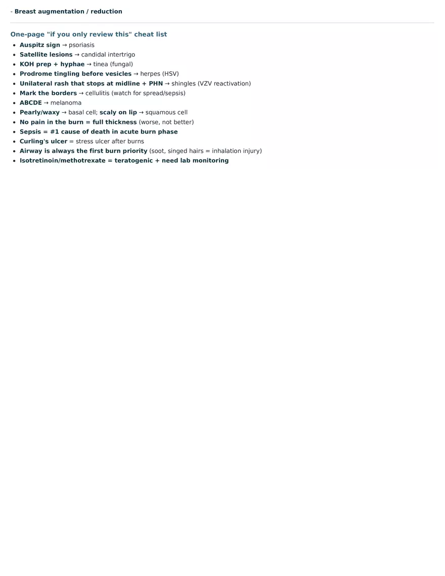 Skin Disorders Study Guide - Sensory 2 - Page 8