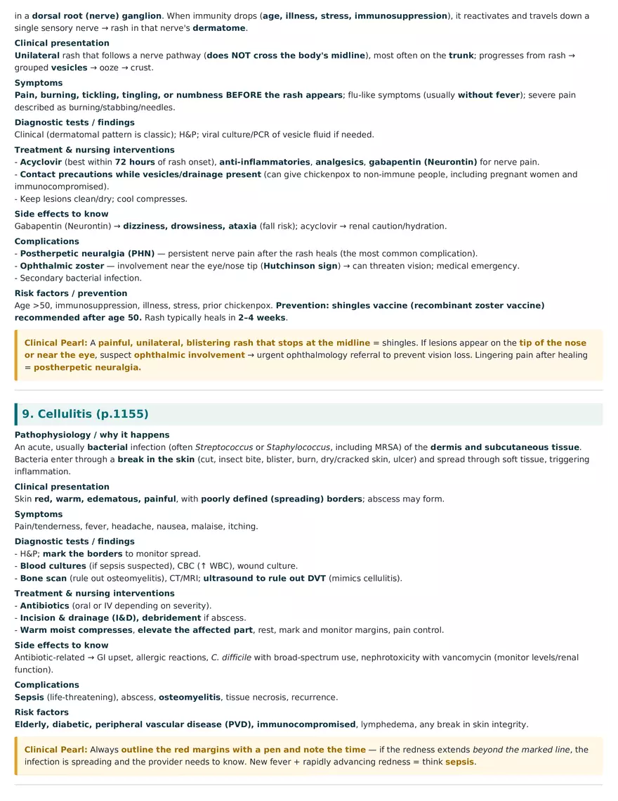 Skin Disorders Study Guide - Sensory 2 - Page 5