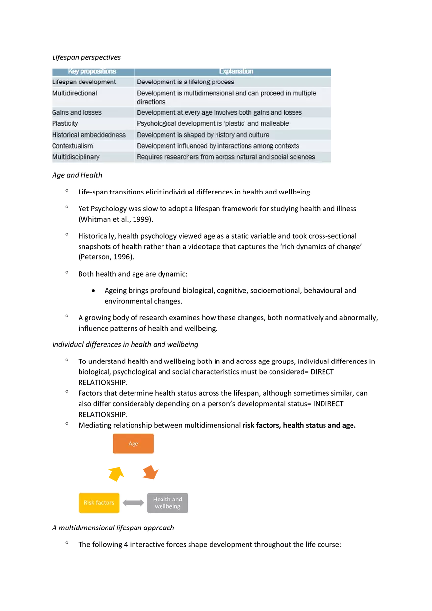 Introduction to Lifespan Theories of Health and Wellbeing - Page 2