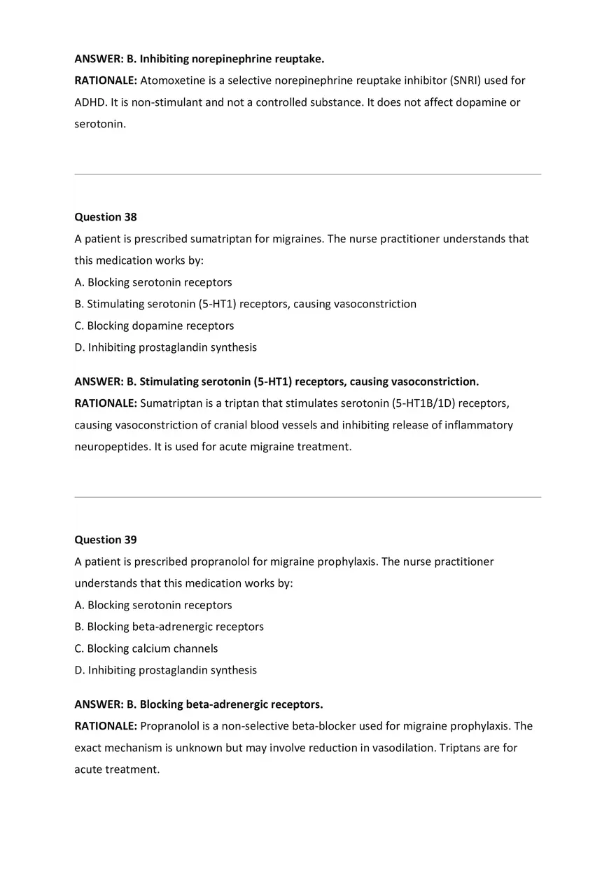 Wilkes NSG533 Advanced Pharmacology Exam Bank - Page 10