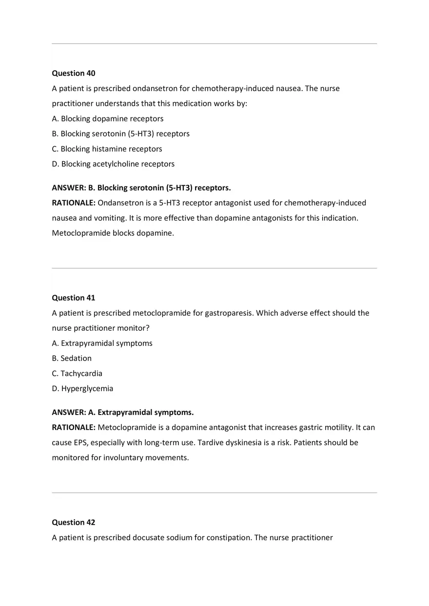 Wilkes NSG533 Advanced Pharmacology Exam Bank - Page 11