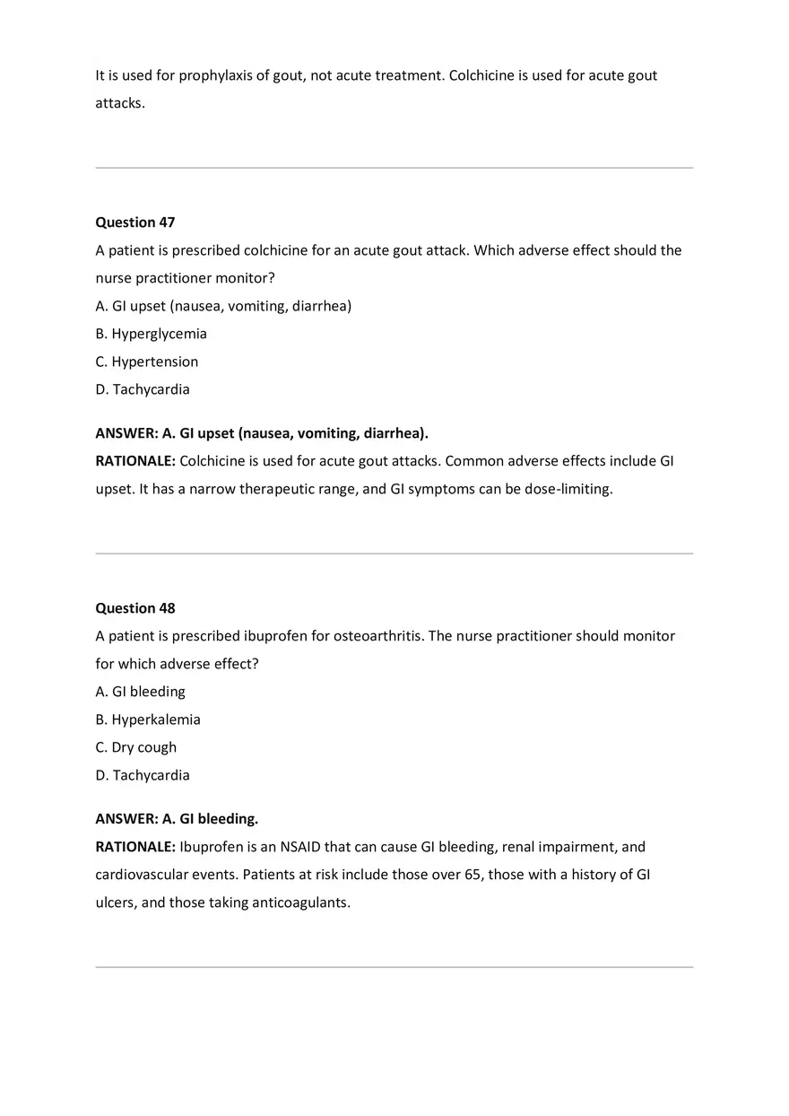 Wilkes NSG533 Advanced Pharmacology Exam Bank - Page 15