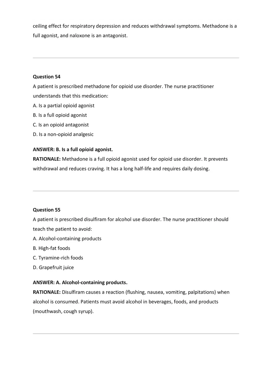 Wilkes NSG533 Advanced Pharmacology Exam Bank - Page 18