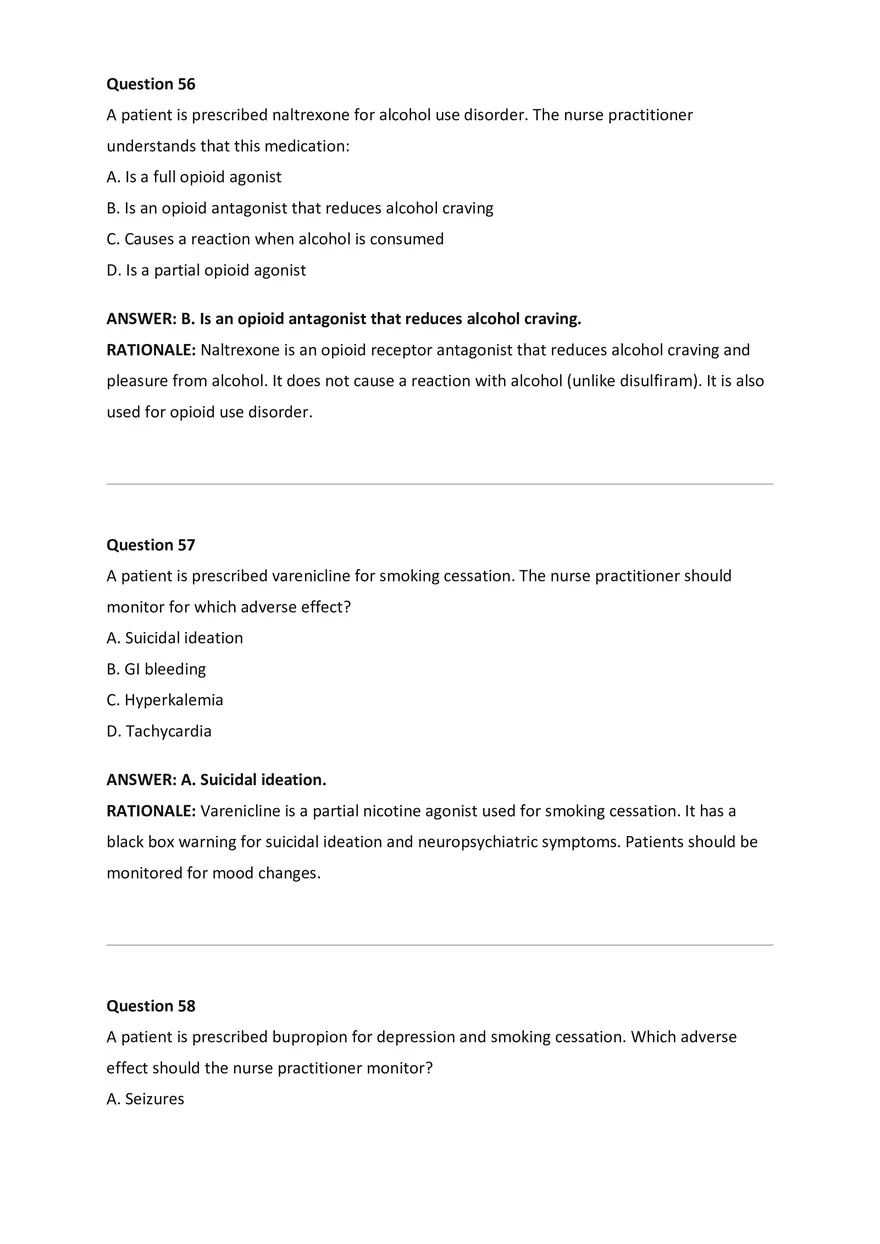 Wilkes NSG533 Advanced Pharmacology Exam Bank - Page 19