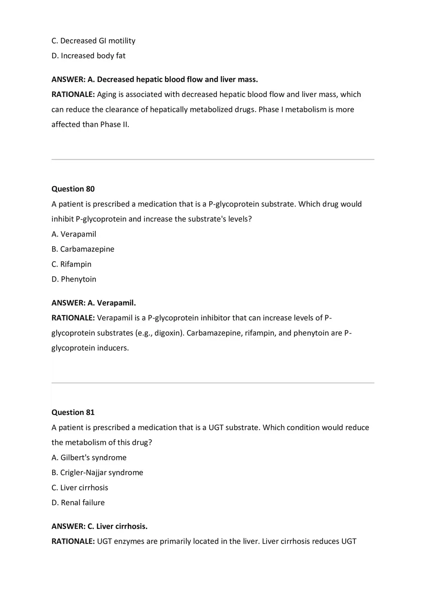 Wilkes NSG533 Advanced Pharmacology Exam Bank - Page 30