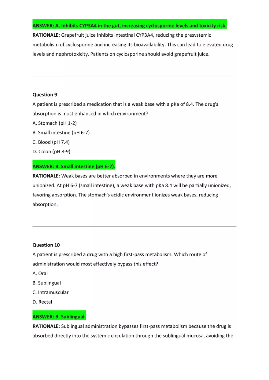 Wilkes NSG533 Advanced Pharmacology Exam Bank - Page 35