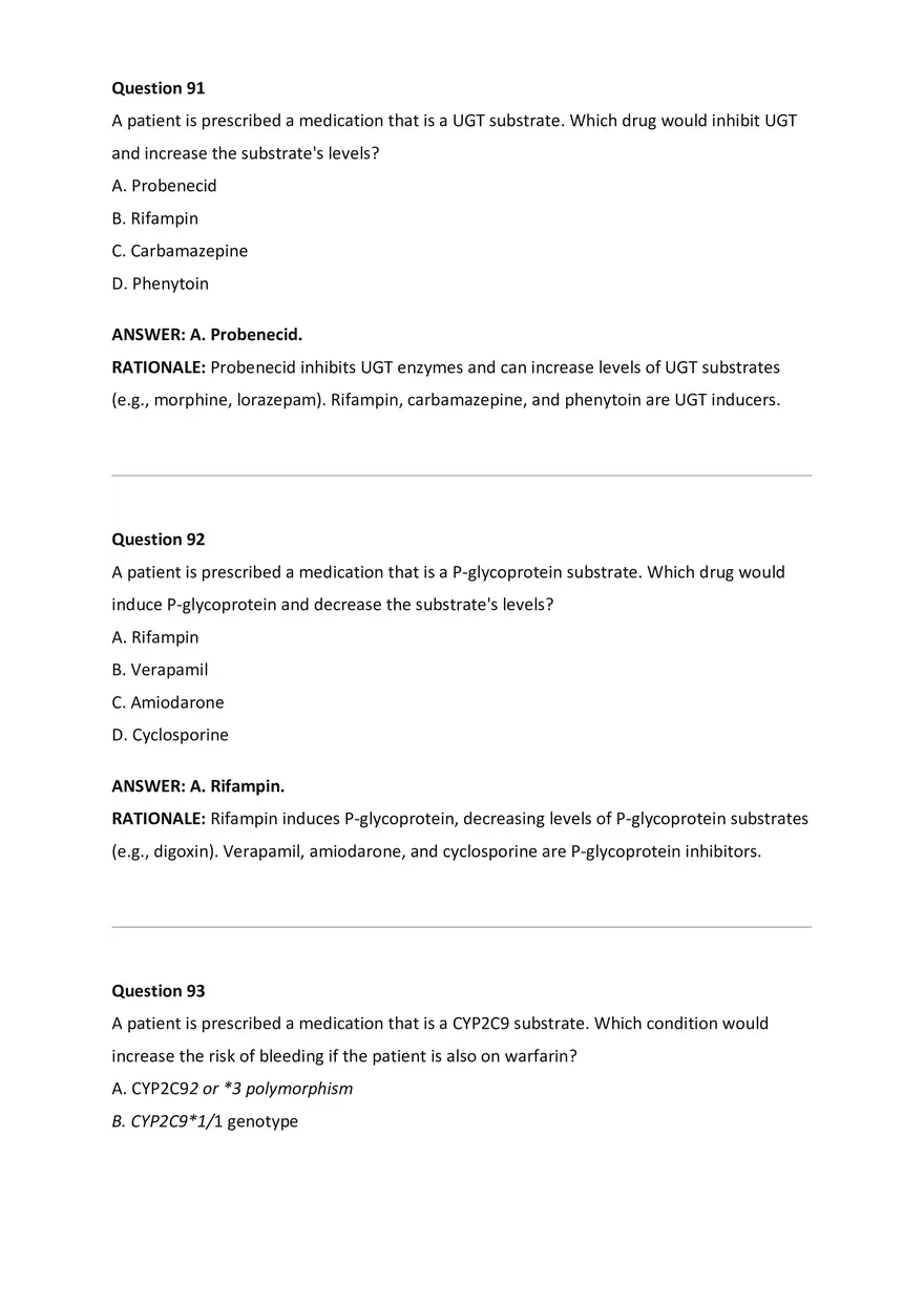 Wilkes NSG533 Advanced Pharmacology Exam Bank - Page 36