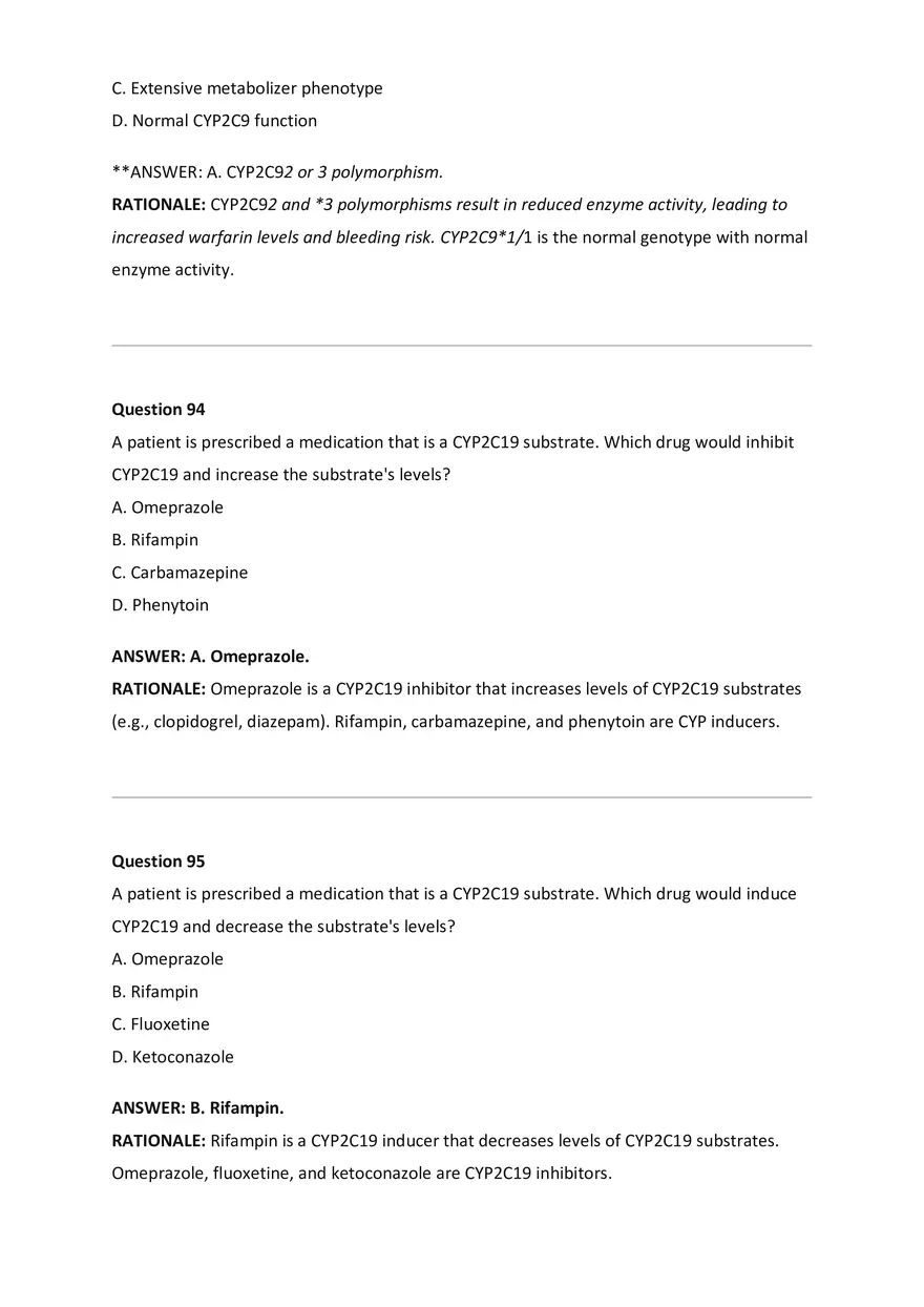 Wilkes NSG533 Advanced Pharmacology Exam Bank - Page 37
