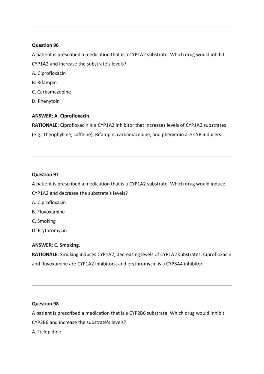 Wilkes NSG533 Advanced Pharmacology Exam Bank - Page 38