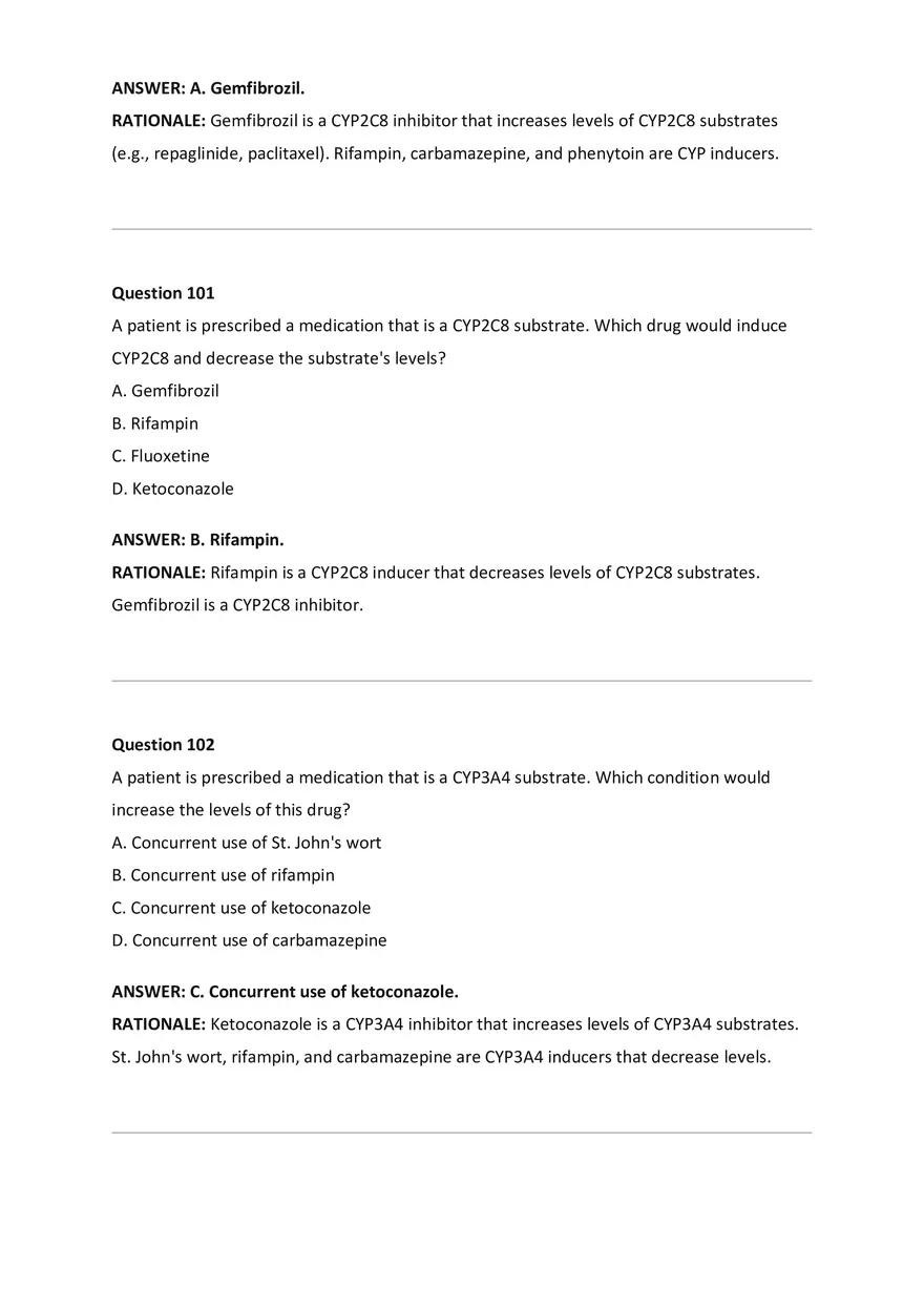 Wilkes NSG533 Advanced Pharmacology Exam Bank - Page 40