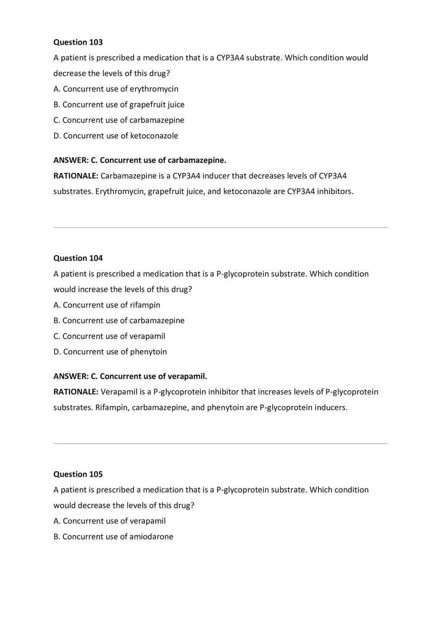 Wilkes NSG533 Advanced Pharmacology Exam Bank - Page 41