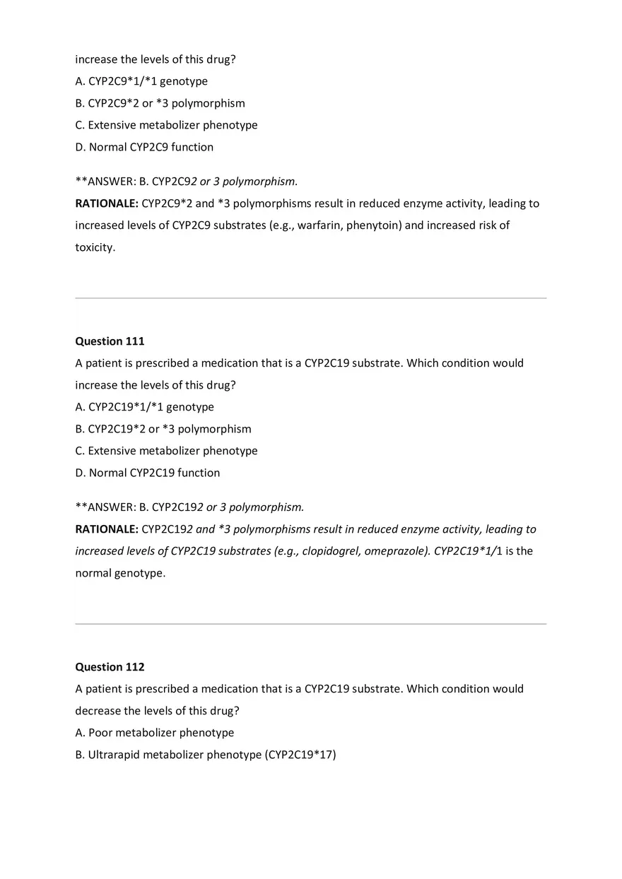 Wilkes NSG533 Advanced Pharmacology Exam Bank - Page 44