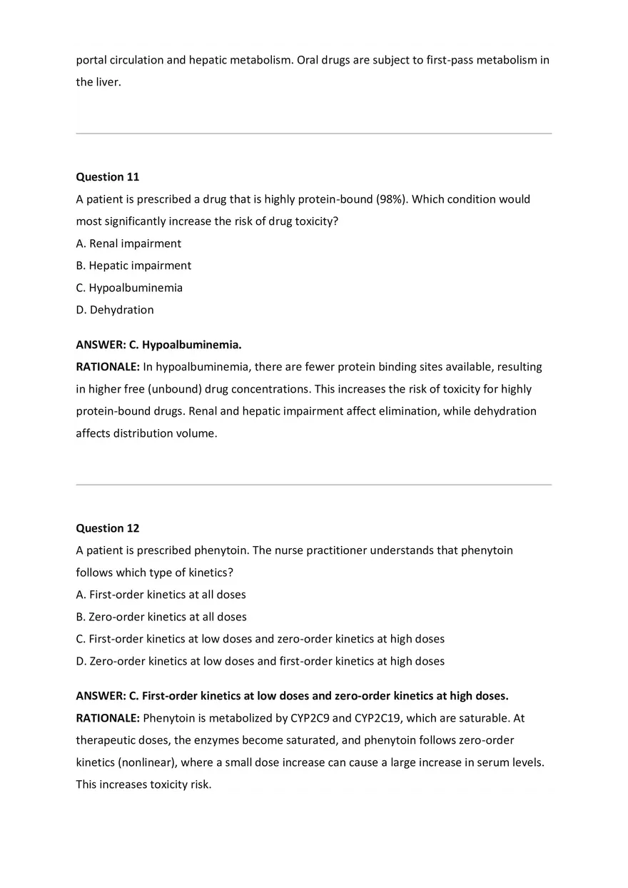 Wilkes NSG533 Advanced Pharmacology Exam Bank - Page 46
