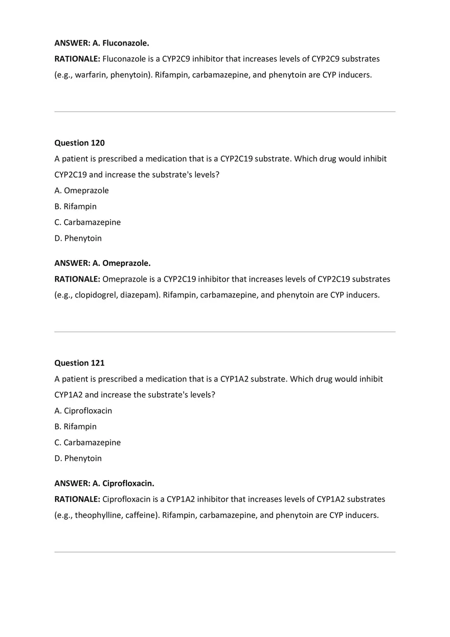 Wilkes NSG533 Advanced Pharmacology Exam Bank - Page 49