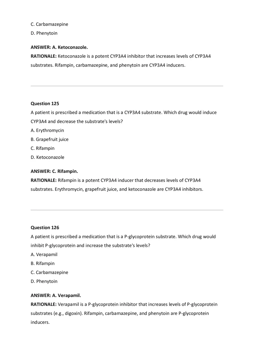 Wilkes NSG533 Advanced Pharmacology Exam Bank - Page 51