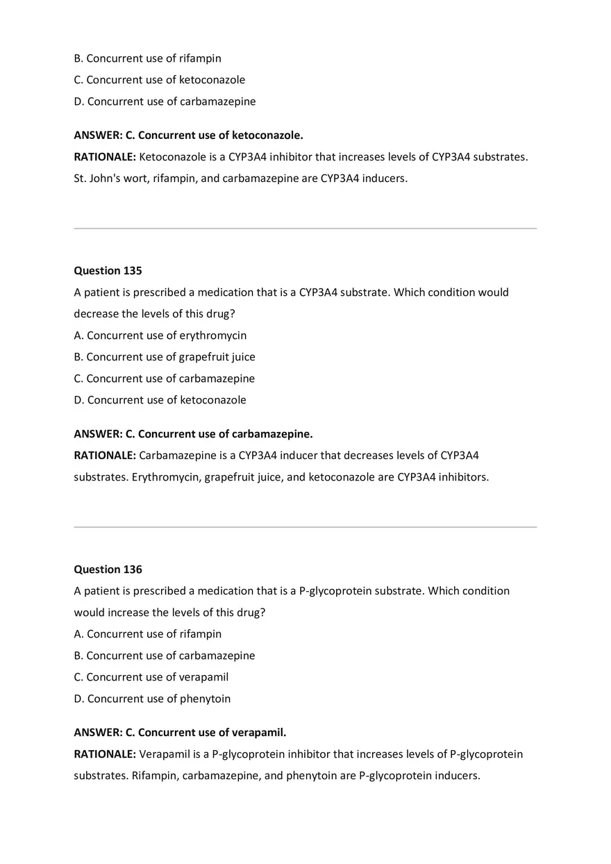 Wilkes NSG533 Advanced Pharmacology Exam Bank - Page 55