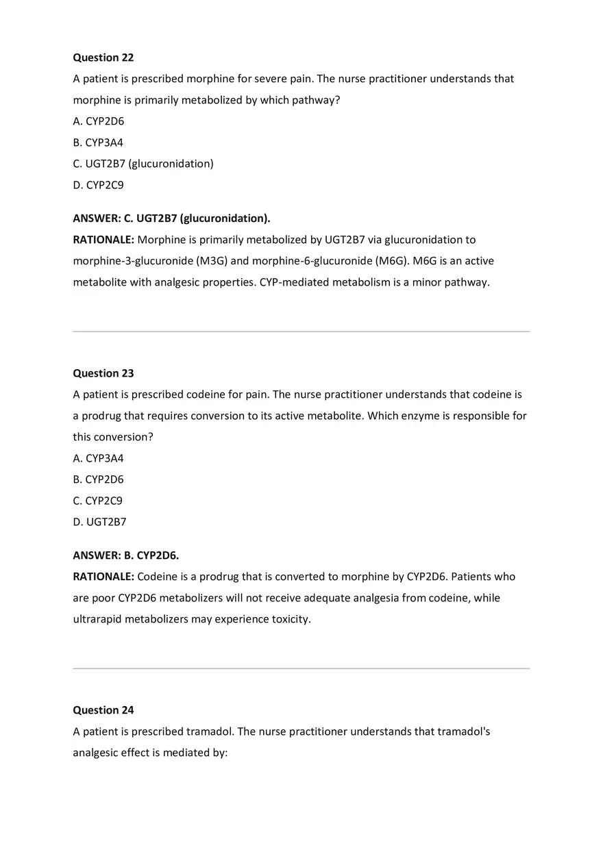 Wilkes NSG533 Advanced Pharmacology Exam Bank - Page 3