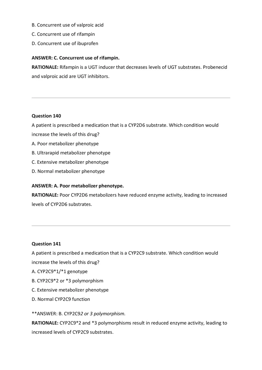 Wilkes NSG533 Advanced Pharmacology Exam Bank - Page 58