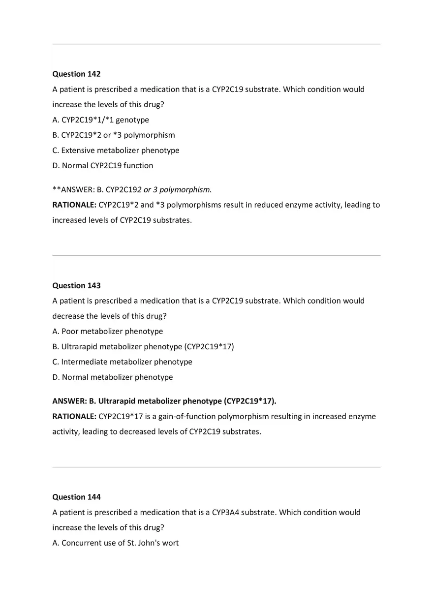 Wilkes NSG533 Advanced Pharmacology Exam Bank - Page 59