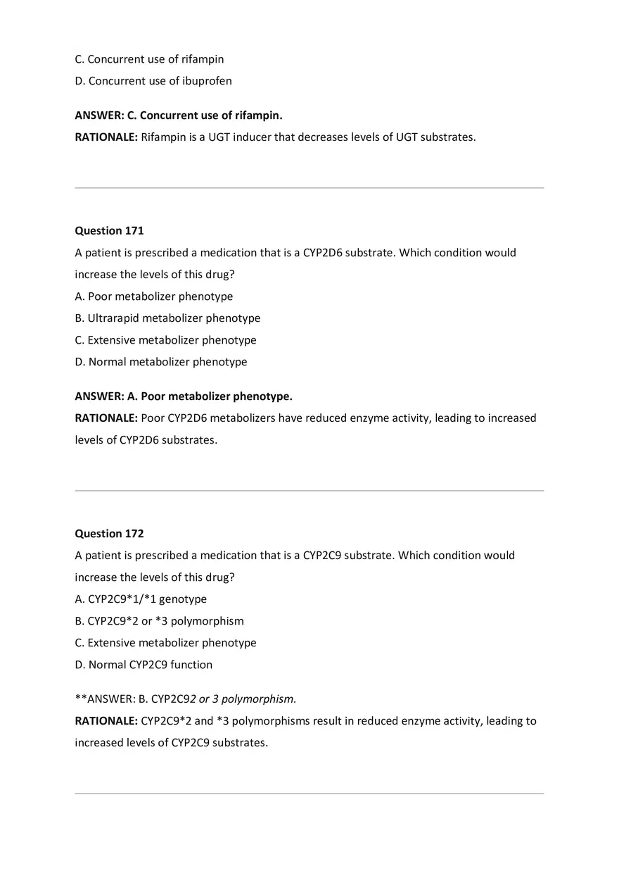 Wilkes NSG533 Advanced Pharmacology Exam Bank - Page 71
